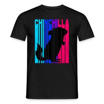 Chinchilla - Männer T-Shirt - Schwarz - Vorne - AI Model Male 178 light (178cm)