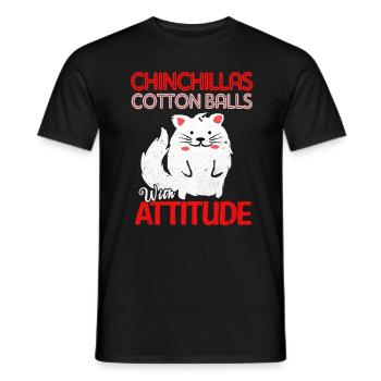 Chinchilla - T-shirt homme - noir - Devant - AI Model Male 178 light (178cm)