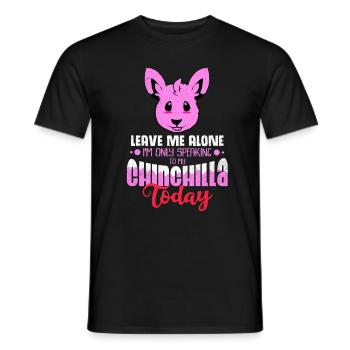 Chinchilla Geschenk Südamerika Nagetier Haustier - Männer T-Shirt - Schwarz - Vorne - AI Model Male 178 light (178cm)