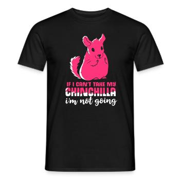Chinchilla Geschenk Südamerika Nagetier Haustier - Männer T-Shirt - Schwarz - Vorne - AI Model Male 178 light (178cm)
