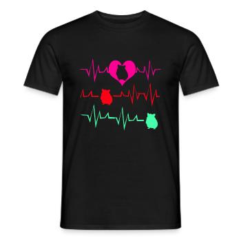 Chinchilla Geschenk Südamerika Nagetier Haustier - Männer T-Shirt - Schwarz - Vorne - AI Model Male 178 light (178cm)