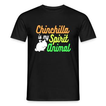 Chinchilla Geschenk Südamerika Nagetier Haustier - Männer T-Shirt - Schwarz - Vorne - AI Model Male 178 light (178cm)