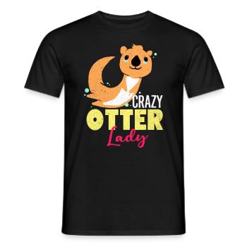 Loutre - T-shirt homme - noir - Devant - AI Model Male 178 light (178cm)