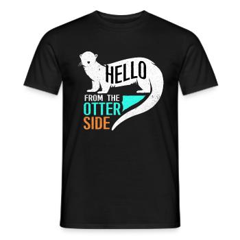 Loutre - T-shirt homme - noir - Devant - AI Model Male 178 light (178cm)