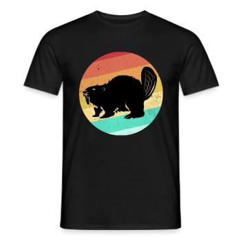 Biber - T-shirt homme - noir - Devant - AI Model Male 178 light (178cm)