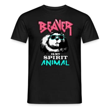 Biber - T-shirt homme - noir - Devant - AI Model Male 178 light (178cm)