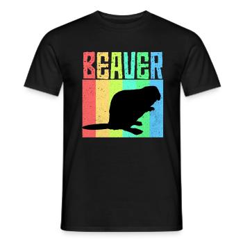 Biber - T-shirt homme - noir - Devant - AI Model Male 178 light (178cm)