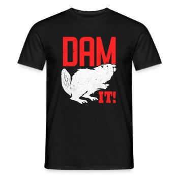 Biber - T-shirt homme - noir - Devant - AI Model Male 178 light (178cm)