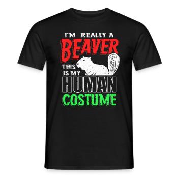 Biber - T-shirt homme - noir - Devant - AI Model Male 178 light (178cm)