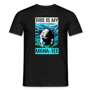 Seekuh - Männer T-Shirt - Schwarz - Vorne - AI Model Male 178 light (178cm)