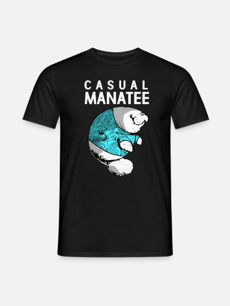 Manatee - Men's T-Shirt - black