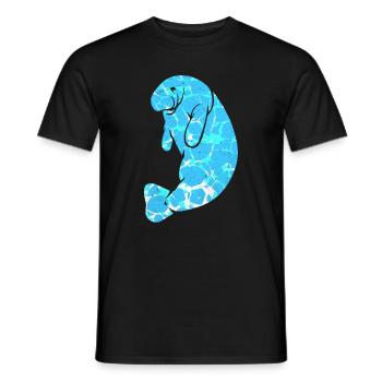 Vaches de mer - T-shirt homme - noir - Devant - AI Model Male 178 light (178cm)