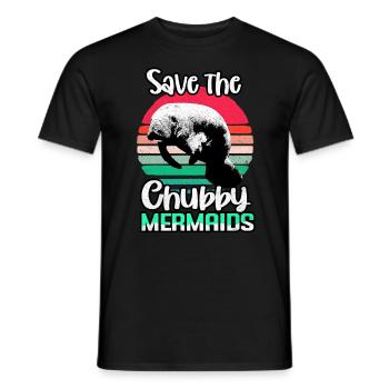 Vaches de mer - T-shirt homme - noir - Devant - AI Model Male 178 light (178cm)