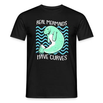 Vaches de mer - T-shirt homme - noir - Devant - AI Model Male 178 light (178cm)