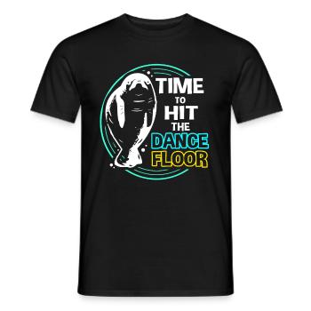 Lamantin Dugong Cochon de mer Sirenia Lamantin - T-shirt homme - noir - Devant - AI Model Male 178 light (178cm)