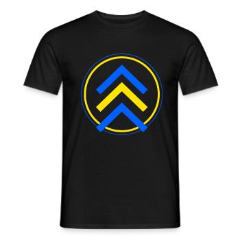 Down Syndrom Chromosom Trisomie 21 Awareness 321 - Männer T-Shirt - Schwarz - Vorne - AI Model Male 178 light (178cm)