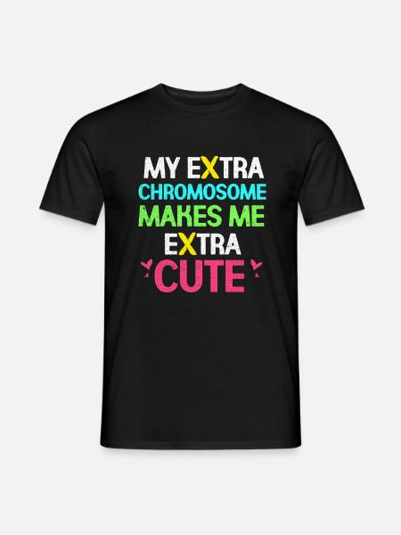 Down syndrome - Men's T-Shirt - black