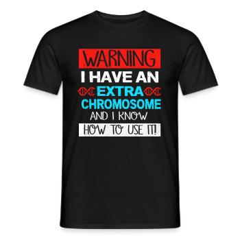 Syndrome de Down - T-shirt homme - noir - Devant - AI Model Male 178 light (178cm)
