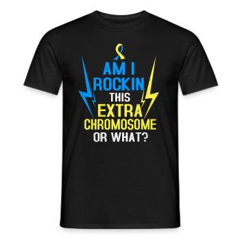 Syndrome de Down - T-shirt homme - noir - Devant - AI Model Male 178 light (178cm)