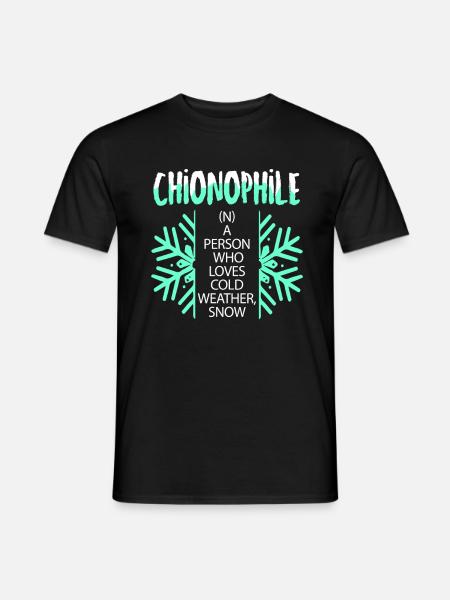 Ski Skifahren Skifahrer Sport Winter Geschenk Lift - Männer T-Shirt - Schwarz