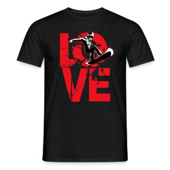 Snowboarding Snowboarder Snowboard Snowboard Holiday - Men's T-Shirt - black - Front - AI Model Male 178 light (178cm)