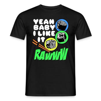 Sushi Go Rice Japan Tokyo Miso Nigiri Maki Udon - Men's T-Shirt - black - Front - AI Model Male 178 light (178cm)