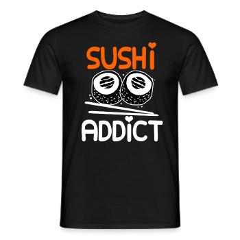 Sushi Go Riz Japon Tokyo Miso Nigiri Maki Udon - T-shirt homme - noir - Devant - AI Model Male 178 light (178cm)