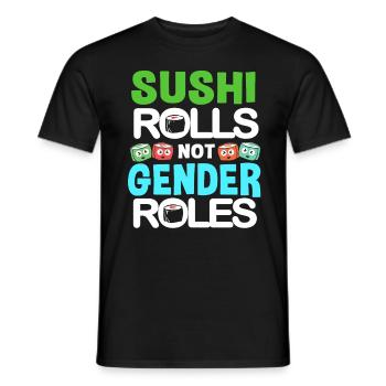 Sushi Go Rice Japan Tokyo Miso Nigiri Maki Udon - Men's T-Shirt - black - Front - AI Model Male 178 light (178cm)