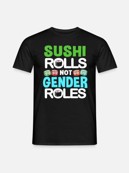 Sushi Go Reis Japan Tokio Miso Nigiri Maki Udon - Männer T-Shirt - Schwarz