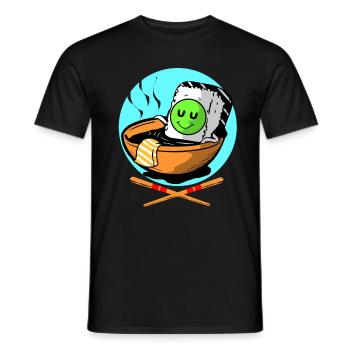 Sushi Go Riz Japon Tokyo Miso Nigiri Maki Udon - T-shirt homme - noir - Devant - AI Model Male 178 light (178cm)