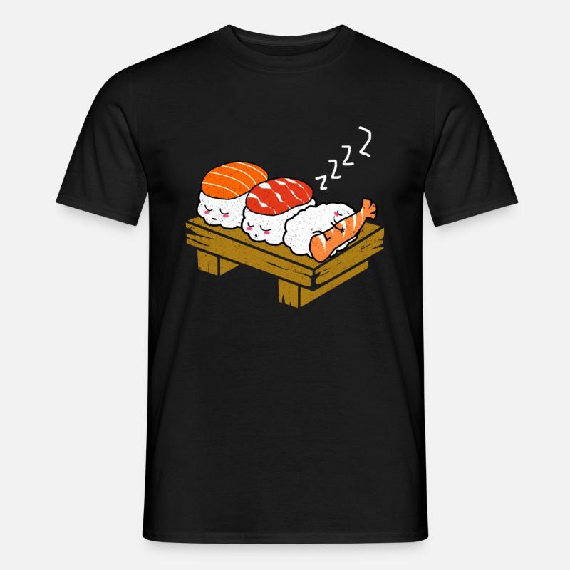 Sushi - Männer T-Shirt - Schwarz