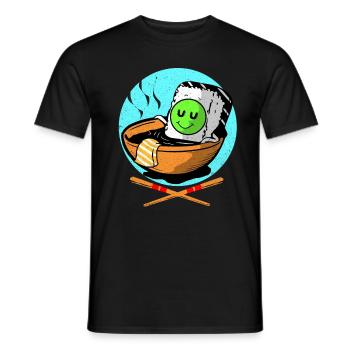 Sushi - T-shirt homme - noir - Devant - AI Model Male 178 light (178cm)