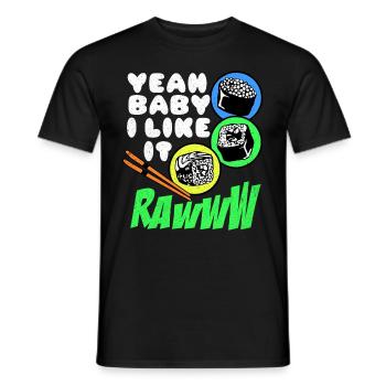 Sushi - Männer T-Shirt - Schwarz - Vorne - AI Model Male 178 light (178cm)