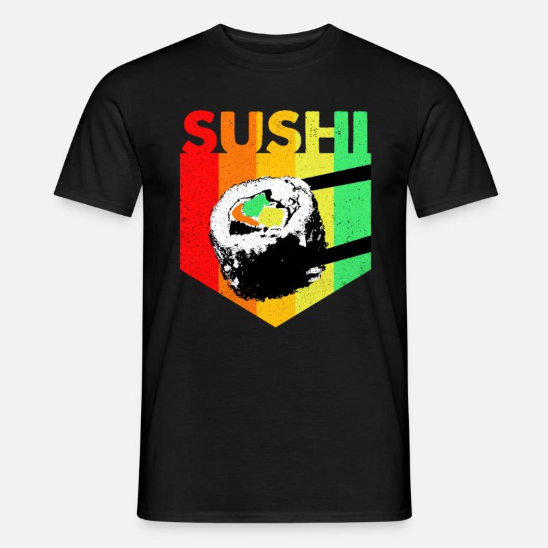 Sushi - Männer T-Shirt - Schwarz