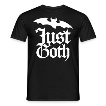 Just Goth - Männer T-Shirt - Schwarz - Vorne - AI Model Male 178 light (178cm)