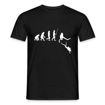 Diving Evolution Diver cadeau sous-marin - T-shirt homme - noir - Devant - AI Model Male 178 light (178cm)