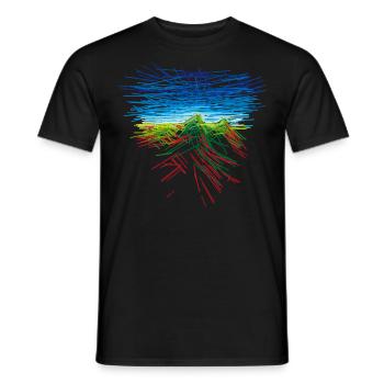 The mountain in me - Men's T-Shirt - black - Front - AI Model Male 178 light (178cm)