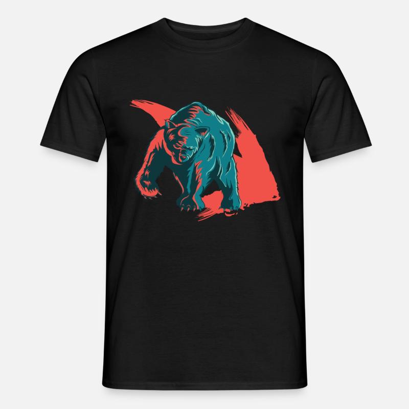 Bärenmarkt - Männer T-Shirt - Schwarz