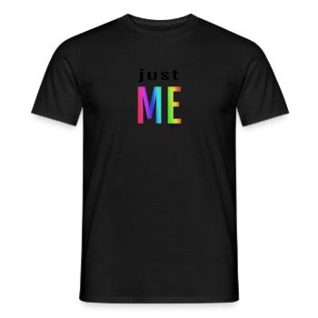 JUST ME Gay Gay Pride LGBT CSD Parade T-Shirt - T-shirt homme - noir - Devant - AI Model Male 178 light (178cm)