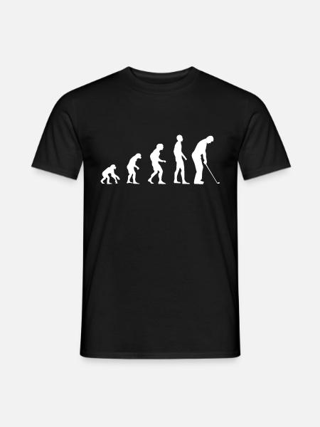 EVOLUTION Golf White - Men's T-Shirt - black