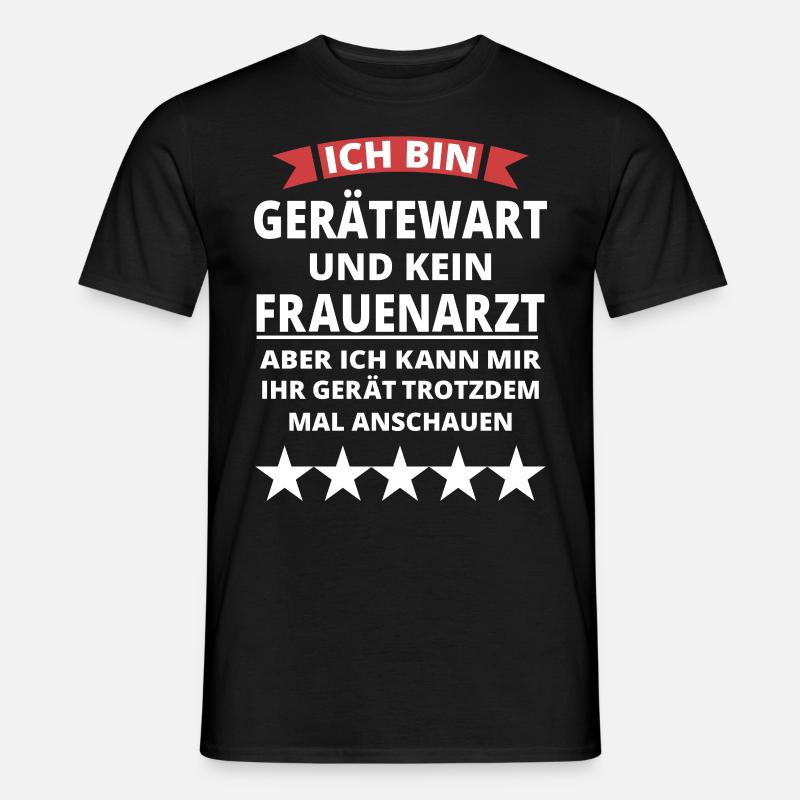Gerätewart witziger Spruch Geschenk - Männer T-Shirt - Schwarz