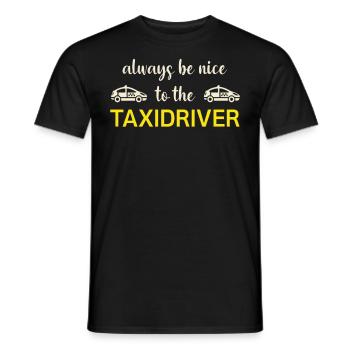 conducteur de taxi - T-shirt homme - noir - Devant - AI Model Male 178 light (178cm)