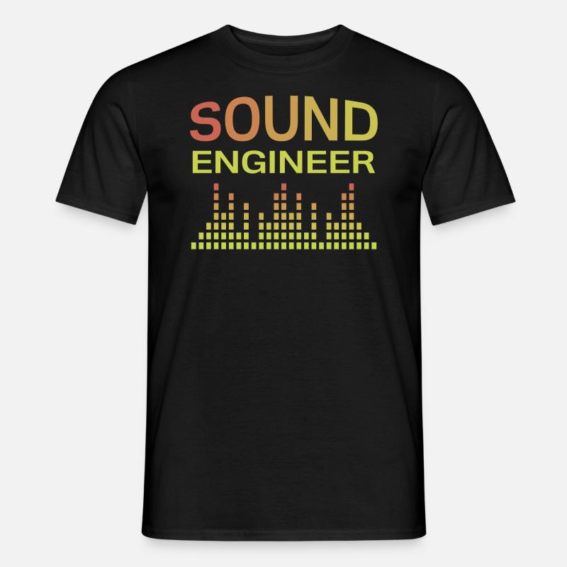 Sound Engineer Tontechniker - Männer T-Shirt - Schwarz