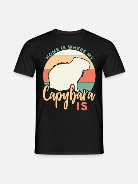 Motif Capibara pour les propriétaires de Capibara - T-shirt homme - noir