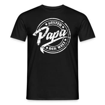 Bester Papa der Welt Vatertag - Männer T-Shirt - Schwarz - Vorne - AI Model Male 178 light (178cm)