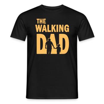 La marche papa Pour la fête des pères - T-shirt homme - noir - Devant - AI Model Male 178 light (178cm)