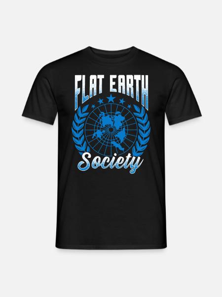 flat earth global lockdown the conspiracy - Männer T-Shirt - Schwarz