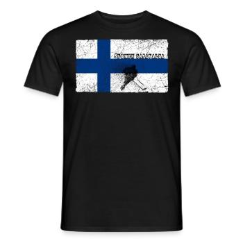 Hockey sur glace Finlande fan cadeau - T-shirt homme - noir - Devant - AI Model Male 178 light (178cm)
