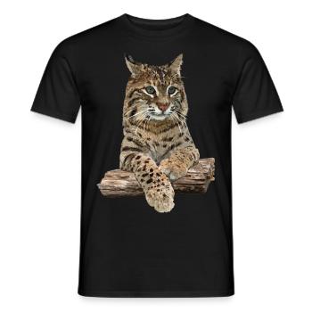 Lynx - Men's T-Shirt - black - Front - AI Model Male 178 light (178cm)
