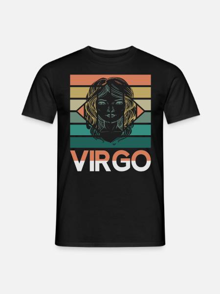 Virgo Zodiac Sign Astorolgy Horoscope Sign - Men's T-Shirt - black